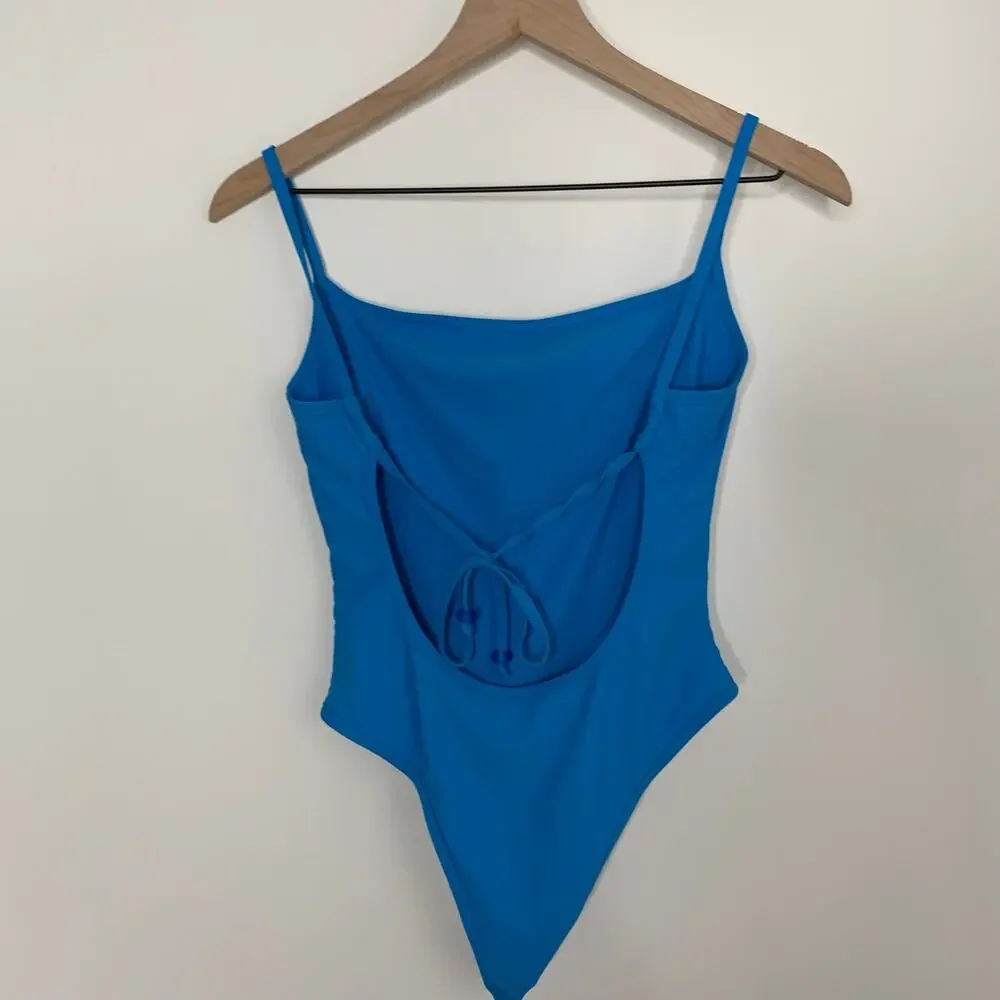 Ocean Ave Riot Swim Theo-OP Aire Square Back One Piece Womens New Small